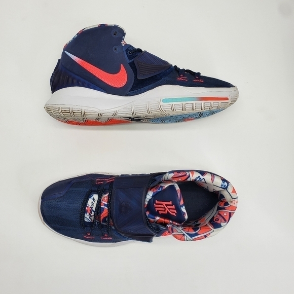 Nike Kyrie 6 “Team USA” Blue Red White Shoes Men Size 9 Irving BQ4630-402 - Picture 11 of 16
